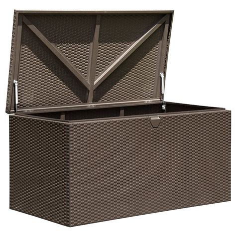 arrow spacemaker 134.5 gallon metal deck box|Arrow 134.5 gal. Anthracite Spacemaker Deck Storage Box.